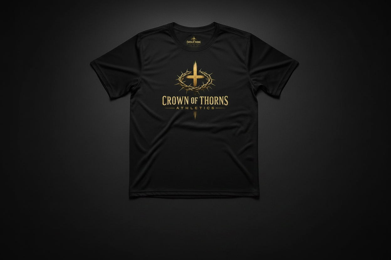 Crown of Thorns Athletics - Black T-Shirt